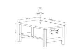 Olin 99 Coffee Table 90cm - Appenzeller Fichte Oak 56cm - thumbnail 6
