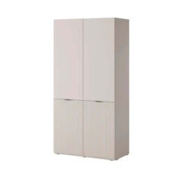 Lund Hinged Door Wardrobe 101cm - Black 101cm - thumbnail 3