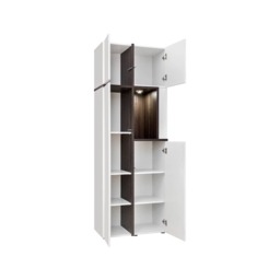 Cross Tall Display Cabinet 70cm - White 195cm - thumbnail 5