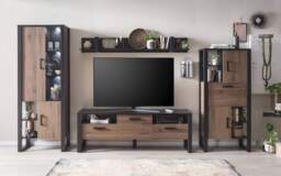 Nordi 12 Tall Display Cabinet 75cm - Okapi Walnut 75cm - thumbnail 7