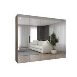 Marbella III Hinged Door Wardrobe 250cm - White 250cm - thumbnail 5