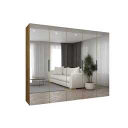 Marbella III Hinged Door Wardrobe 250cm - White 250cm - thumbnail 3