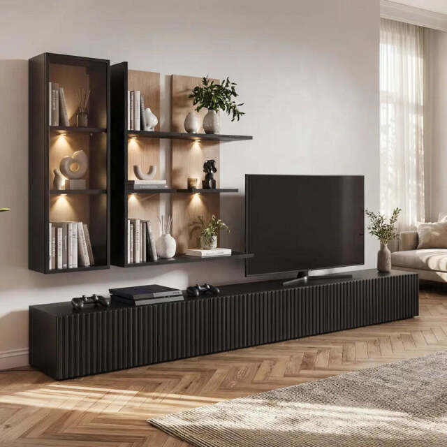 "Soul Entertainment Unit For TVs Up To 70"" - Black 300cm" - image 1