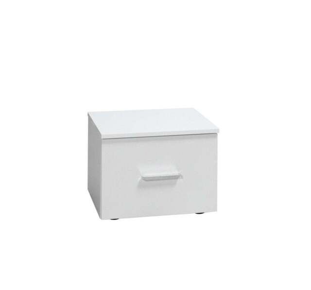 Panarea 23 Double Bedside Cabinet - White Gloss 47cm - image 1