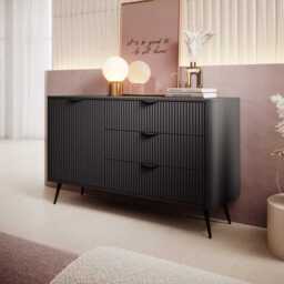 Lante Sideboard Cabinet 138cm - Black 138cm