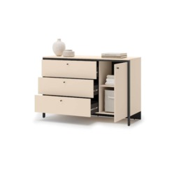 Enna EN-04 Chest Of Drawers 136cm - Beige 136cm - thumbnail 5