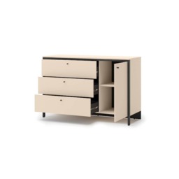 Enna EN-04 Chest Of Drawers 136cm - Beige 136cm - thumbnail 3