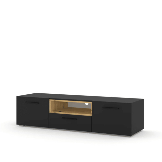 Anette TV Cabinet 151cm - Black 151cm - image 1