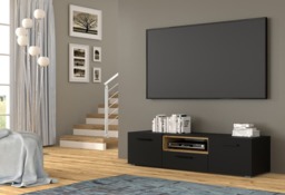 Anette TV Cabinet 151cm - Black 151cm - thumbnail 4