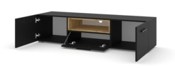 Anette TV Cabinet 151cm - Black 151cm - thumbnail 2