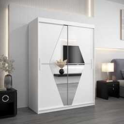 Boliwia Sliding Door Wardrobe 150cm - Black 150cm - thumbnail 7