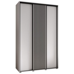 Sapporo I Sliding Door Wardrobe 160cm - Black 160cm - thumbnail 7
