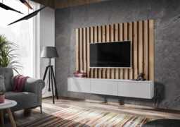 "Verti II Entertainment Unit For TVs Up To 75"" - Cashmere 180cm" - thumbnail 2