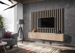 "Verti II Entertainment Unit For TVs Up To 75"" - Cashmere 180cm" - thumbnail 8