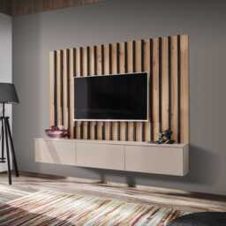 "Verti II Entertainment Unit For TVs Up To 75"" - Cashmere 180cm"