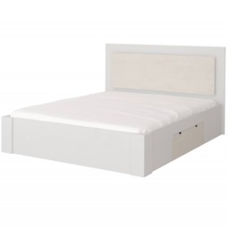 Aurelia Divan Bed 160cm - White 160 x 200cm - thumbnail 1