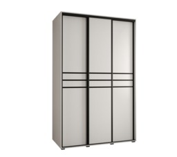 Cannes X Sliding Door Wardrobe 150cm - Black 150cm - thumbnail 3