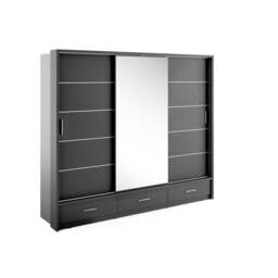Arti 1 - 3 Sliding Door Wardrobe 250cm - White Matt 250cm - thumbnail 3