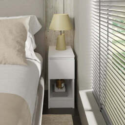Maja Bedside Table 25cm - White 25cm - thumbnail 3