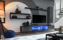 "Switch Metal IV Entertainment Unit For TVs Up To 75"" - 300cm Black" - thumbnail 4