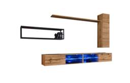 "Switch Metal IV Entertainment Unit For TVs Up To 75"" - 300cm Black" - thumbnail 7