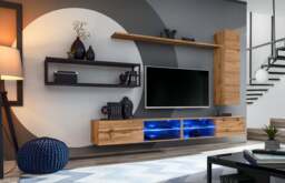 "Switch Metal IV Entertainment Unit For TVs Up To 75"" - 300cm Black" - thumbnail 8