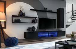 "Switch Metal IV Entertainment Unit For TVs Up To 75"" - 300cm Black" - thumbnail 1