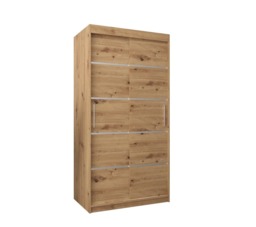 Verona 01 Sliding Door Wardrobe 100cm - White 100cm - thumbnail 6