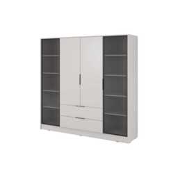 Kelly Hinged Door Wardrobe 206cm [Glass] - Oak Artisan 206cm - thumbnail 8