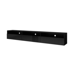 Athens 40 TV Cabinet 270cm - Black Gloss 270cm - thumbnail 2