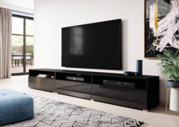 Athens 40 TV Cabinet 270cm - Black Gloss 270cm - thumbnail 4