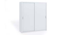 Bono Sliding Door Wardrobe 200cm - White Matt 200cm - thumbnail 1