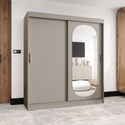 Royal Sliding Door Wardrobe 180cm - Oak Walnut 180cm - thumbnail 2