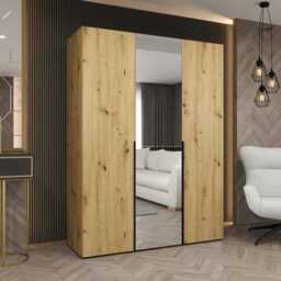 Alicante II Hinged Door Wardrobe 150cm - White 150cm - thumbnail 2