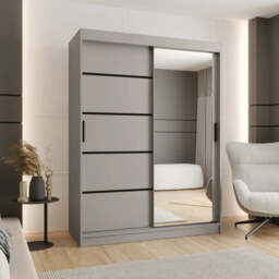Rubino V2 Sliding Door Wardrobe 150cm - Oak Walnut 150cm - thumbnail 6