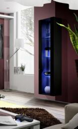 Fly 41 Tall Display Cabinet 40cm - Black Gloss 40cm - thumbnail 4