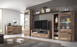 Larona 44 Display Cabinet 100cm - Oak Satin 100cm - thumbnail 3