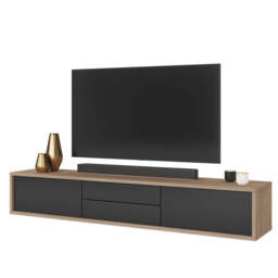 Frida 39 Floating TV Cabinet 180cm - Light Oak 180cm - thumbnail 5