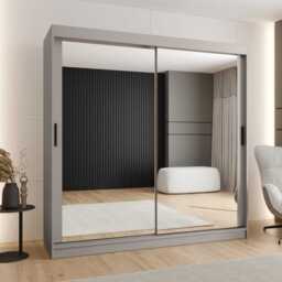Rubino T3 Sliding Door Wardrobe 200cm - Cashmere 200cm - thumbnail 1