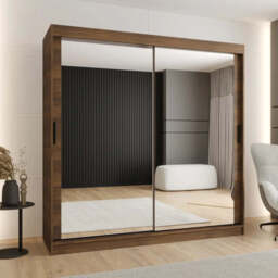 Rubino T3 Sliding Door Wardrobe 200cm - Cashmere 200cm - thumbnail 2