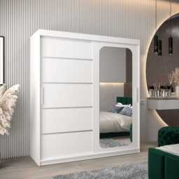 Uppsala V2 Sliding Door Wardrobe 180cm - Black 180cm - thumbnail 6