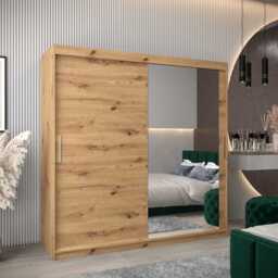 Tokyo II Sliding Door Wardrobe 200cm - Oak Artisan 200cm