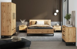 Halle Hinged Door Wardrobe 145cm - Oak Wotan 145cm - thumbnail 4