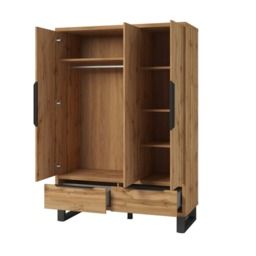 Halle Hinged Door Wardrobe 145cm - Oak Wotan 145cm - thumbnail 3