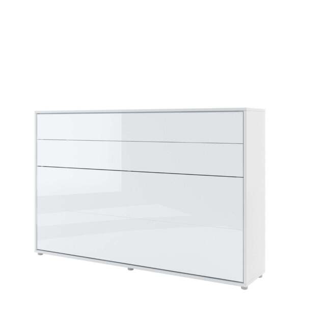 BC-05 Horizontal Wall Bed Concept 120cm - White Gloss 120 x 200cm - image 1