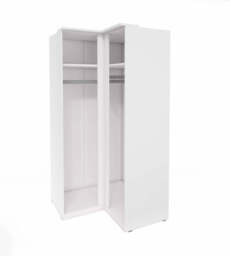Optima 16 Corner Wardrobe 109cm - White 109cm - thumbnail 2