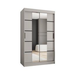Rubino V4 Sliding Door Wardrobe 120cm - Cashmere 120cm - thumbnail 8