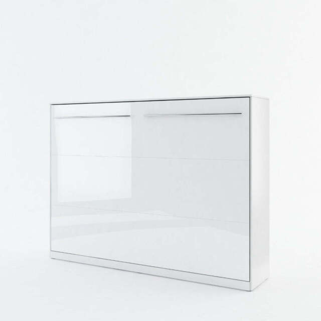 CP-04 Horizontal Wall Bed Concept 140cm - White Gloss 140 x 200cm - image 1