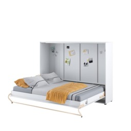 CP-04 Horizontal Wall Bed Concept 140cm - White Gloss 140 x 200cm - thumbnail 4