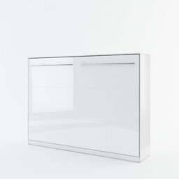 CP-04 Horizontal Wall Bed Concept 140cm - White Gloss 140 x 200cm